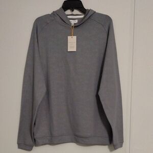 Peter Millar Gray Hooded Pullover